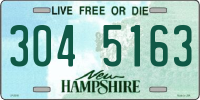 NH license plate 3045163