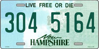 NH license plate 3045164