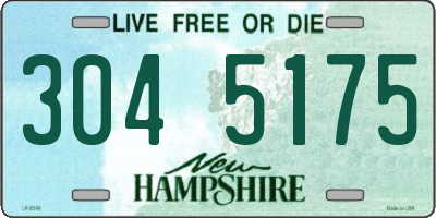 NH license plate 3045175