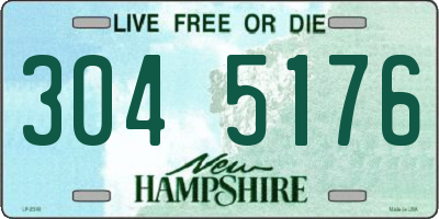 NH license plate 3045176