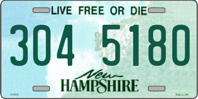 NH license plate 3045180