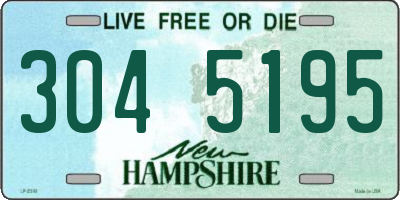 NH license plate 3045195