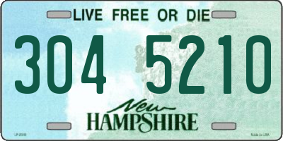 NH license plate 3045210