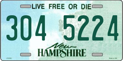 NH license plate 3045224