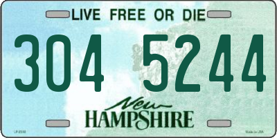 NH license plate 3045244