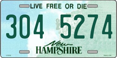 NH license plate 3045274
