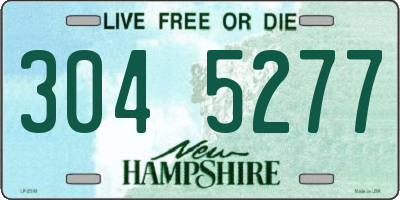 NH license plate 3045277