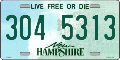 NH license plate 3045313