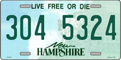 NH license plate 3045324