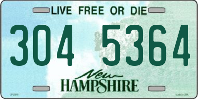 NH license plate 3045364