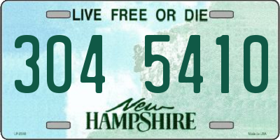 NH license plate 3045410