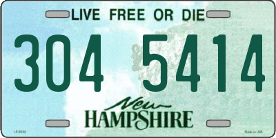 NH license plate 3045414