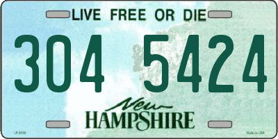 NH license plate 3045424