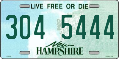 NH license plate 3045444