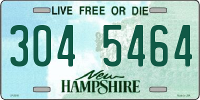 NH license plate 3045464