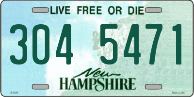NH license plate 3045471