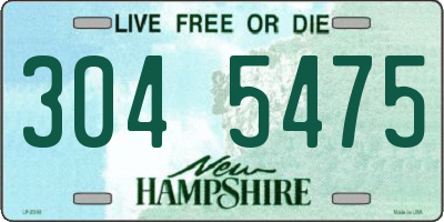 NH license plate 3045475
