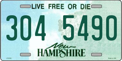 NH license plate 3045490