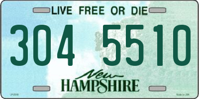 NH license plate 3045510