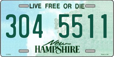 NH license plate 3045511