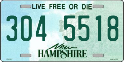 NH license plate 3045518