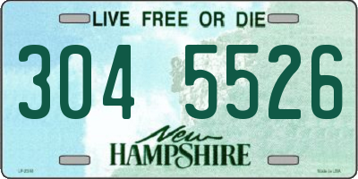 NH license plate 3045526