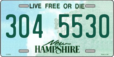 NH license plate 3045530