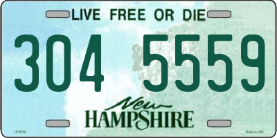 NH license plate 3045559
