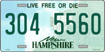 NH license plate 3045560