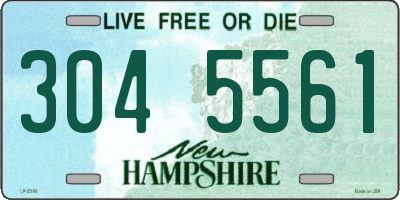NH license plate 3045561