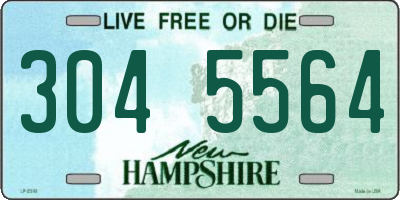 NH license plate 3045564