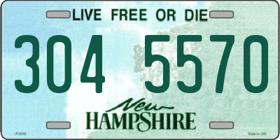 NH license plate 3045570
