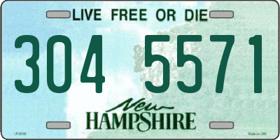 NH license plate 3045571