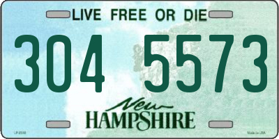 NH license plate 3045573