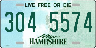 NH license plate 3045574