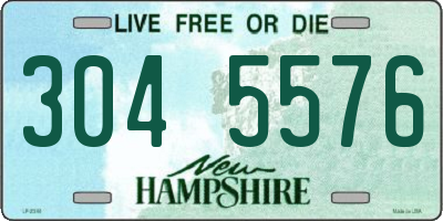 NH license plate 3045576