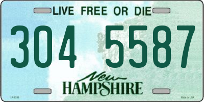 NH license plate 3045587