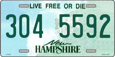 NH license plate 3045592
