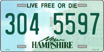 NH license plate 3045597