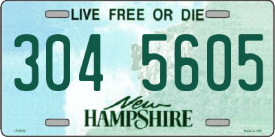 NH license plate 3045605