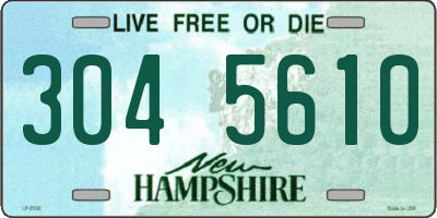NH license plate 3045610