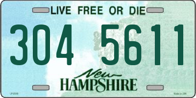 NH license plate 3045611