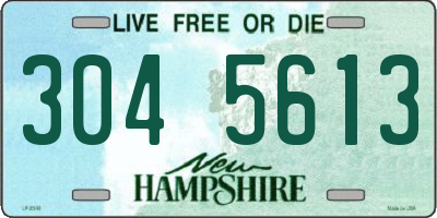 NH license plate 3045613
