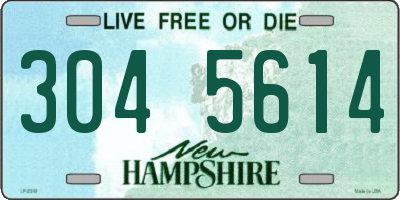 NH license plate 3045614