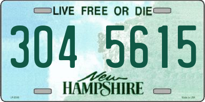 NH license plate 3045615