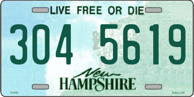 NH license plate 3045619
