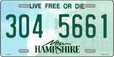 NH license plate 3045661