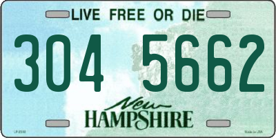 NH license plate 3045662