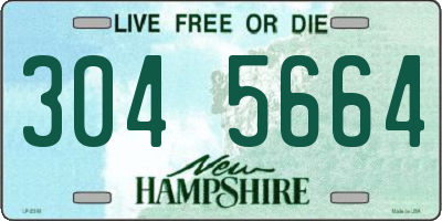 NH license plate 3045664