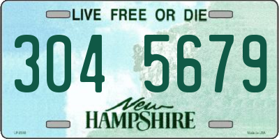 NH license plate 3045679